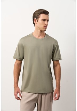 Camiseta Micropima Arizona Para Hombre Semi Ajustada Camiseta Micropima Arizona Para Hombre Semi Ajustada Verde M VÉLEZ