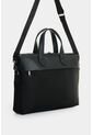 Maletín Portátil En Lona Y Cuero Para Hombre Breeze Maletín Portátil En Lona Y Cuero Para Hombre Breeze Negro VÉLEZ de Vélez