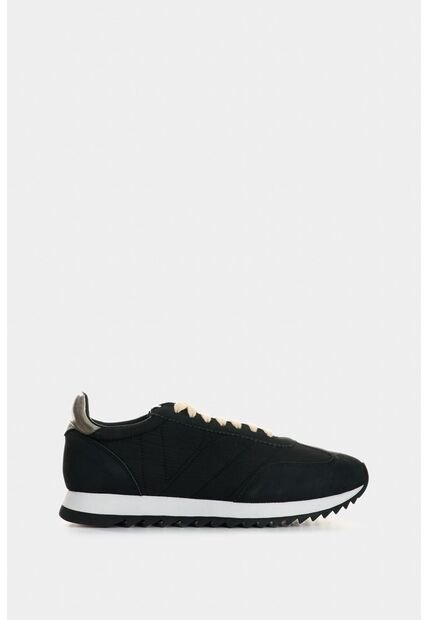 Tenis De Cuero Y Textil Para Mujer Flora Tenis De Cuero Y Textil Para Mujer Flora Negro 38 VÉLEZ