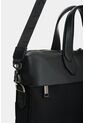 Maletín Portátil En Lona Y Cuero Para Hombre Breeze Maletín Portátil En Lona Y Cuero Para Hombre Breeze Negro VÉLEZ de Vélez