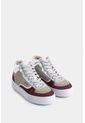 Tenis Tipo Bota Magena De Cuero Para Mujer Acabado Vintage Tenis Tipo Bota Magena De Cuero Para Mujer Acabado Vintage Gris 40 VÉLEZ de Vélez