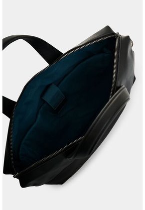 Maletín Portátil En Lona Y Cuero Para Hombre Breeze Maletín Portátil En Lona Y Cuero Para Hombre Breeze Negro VÉLEZ