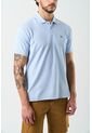 Polo Manga Corta Essential Para Hombre Textura Polo Manga Corta Essential Para Hombre Textura Azul Claro XXL VÉLEZ de Vélez