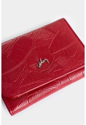 Billetera Colory De Cuero Para Mujer Grabado Placa Palmeras Billetera Colory De Cuero Para Mujer Grabado Placa Palmeras Rojo Vélez