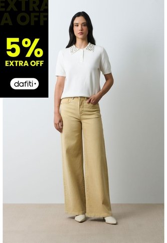 Polo Tejida Manga Corta Para Mujer Almaris Polo Tejida Manga Corta Para Mujer Almaris Crema L VÉLEZ Vélez
