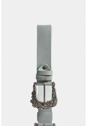 Cinturón Unifaz Eyra De Cuero Para Mujer Doble Hebilla Cinturón Unifaz Eyra De Cuero Para Mujer Doble Hebilla Agua Marina L Vélez