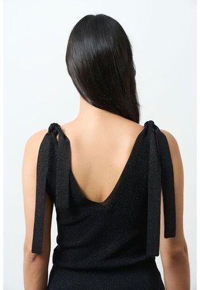 Top Tejido Ajustado Para Mujer Tritón Top Tejido Ajustado Para Mujer Tritón Negro S VÉLEZ