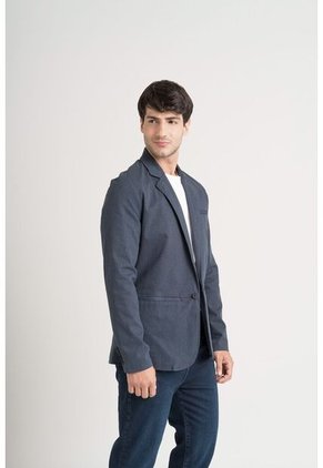 Blazer Soft Touch De Paño Para Hombre Silueta Semi Fitted Blazer Soft Touch De Paño Para Hombre Silueta Semi Fitted Azul Oscuro XL Vélez