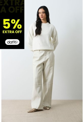Sweater Tejido Oversized Para Mujer Nácar Sweater Tejido Oversized Para Mujer Nácar Crema XL VÉLEZ Vélez