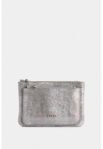 Cosmetiquera Arándano De Cuero Folia Para Mujer Doble Bolsillo Cosmetiquera Arándano De Cuero Folia Para Mujer Doble Bolsillo Plata VÉLEZ Vélez