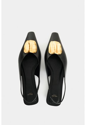 Baleta En Cuero Para Mujer Terral Baleta En Cuero Para Mujer Terral Negro 38 VÉLEZ