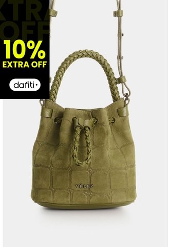 Bandolera En Gamuza Para Mujer Bruma Bandolera En Gamuza Para Mujer Bruma Verde Oliva VÉLEZ Vélez