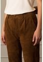 Pantalón Baggy En Gamuza Para Mujer Fit Holgado de Vélez