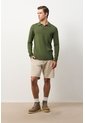 Polo Manga Larga Tejida Para Hombre Canneo Polo Manga Larga Tejida Para Hombre Canneo Verde Oliva M VÉLEZ de Vélez