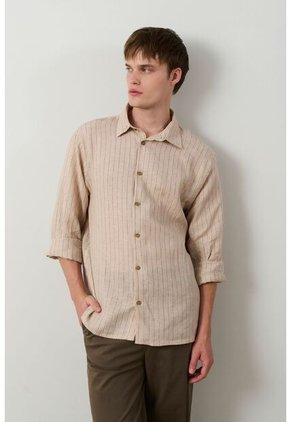 Camisa Manga Larga Regular Fit Para Hombre Faro Camisa Manga Larga Regular Fit Para Hombre Faro Arena XL VÉLEZ