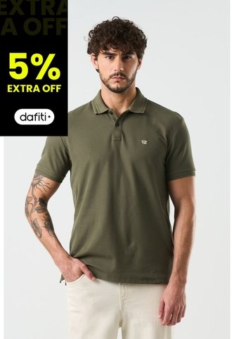 Polo Manga Corta Essential Para Hombre Textura Polo Manga Corta Essential Para Hombre Textura Verde Oliva XL VÉLEZ Vélez
