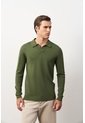 Polo Manga Larga Tejida Para Hombre Canneo Polo Manga Larga Tejida Para Hombre Canneo Verde Oliva M VÉLEZ de Vélez