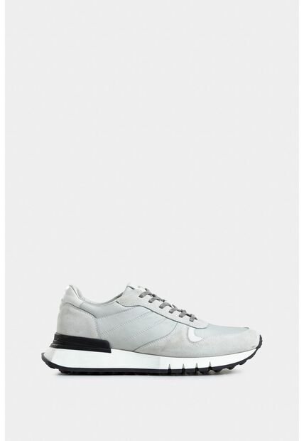 Tenis Azahar De Cuero Gamuza Y Lona Para Hombre Silueta Deportiva Tenis Azahar De Cuero Gamuza Y Lona Para Hombre Silueta Deportiva Blanco 44 VÉLEZ