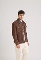Chaqueta Aron En Gamuza Para Hombre Detalle Cuero Chaqueta Aron En Gamuza Para Hombre Detalle Cuero Cafe XL VÉLEZ de Vélez