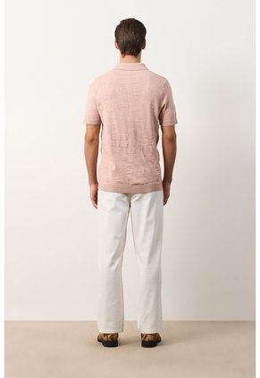 Polo Manga Corta Tejida Para Hombre Anam Polo Manga Corta Tejida Para Hombre Anam Rosado XS VÉLEZ