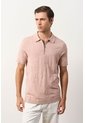 Polo Manga Corta Tejida Para Hombre Anam Polo Manga Corta Tejida Para Hombre Anam Rosado XS VÉLEZ de Vélez