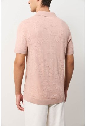 Polo Manga Corta Tejida Para Hombre Anam Polo Manga Corta Tejida Para Hombre Anam Rosado XS VÉLEZ