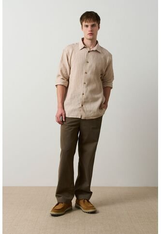 Camisa Manga Larga Regular Fit Para Hombre Faro Camisa Manga Larga Regular Fit Para Hombre Faro Arena S VÉLEZ Vélez