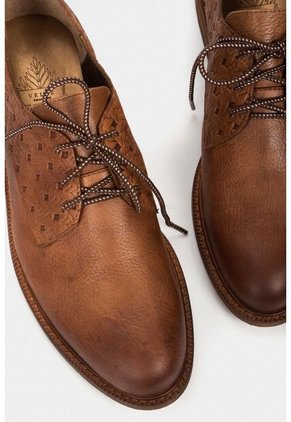 Zapatos Cordón Randy De Cuero Para Mujer Grabados Miel Zapatos Cordón Randy De Cuero Para Mujer Grabados Miel 37 VÉLEZ