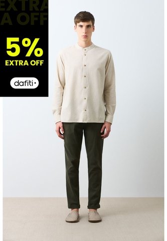Camisa Manga Larga Para Hombre Cuello Nerú Camisa Manga Larga Para Hombre Cuello Nerú Arena XXL VÉLEZ Vélez