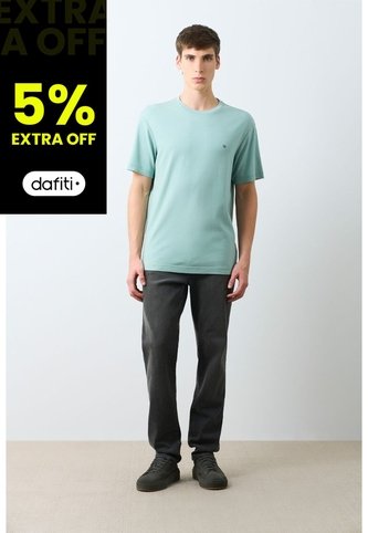 Camiseta Manga Corta Lerici Para Hombre Semi Fitted Camiseta Manga Corta Lerici Para Hombre Semi Fitted Azul Claro S VÉLEZ Vélez