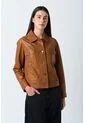 Chaqueta Kalahari De Cuero Para Mujer Silueta Trucker Chaqueta Kalahari De Cuero Para Mujer Silueta Trucker Miel S VÉLEZ de Vélez