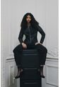 Chaqueta De Cuero Tejido Para Mujer Woven Chaqueta De Cuero Tejido Para Mujer Woven Negro S VÉLEZ de Vélez