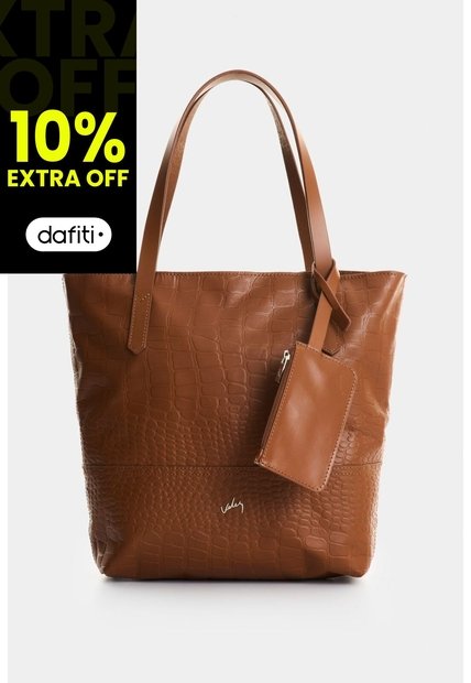 Shopping De Cuero Grabado Para Mujer Verona Shopping De Cuero Grabado Para Mujer Verona Miel VÉLEZ