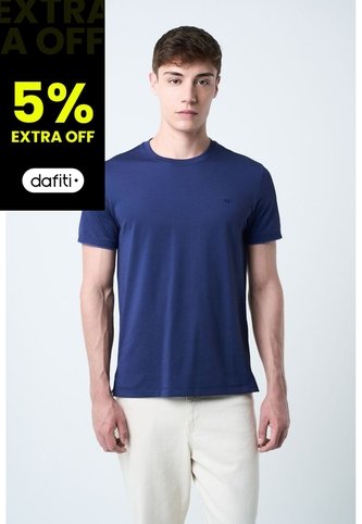 Camiseta Micropima Arizona Para Hombre Semi Ajustada Camiseta Micropima Arizona Para Hombre Semi Ajustada Azul Oscuro XXL VÉLEZ Vélez