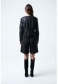 Chaqueta De Cuero Tejido Para Mujer Woven Chaqueta De Cuero Tejido Para Mujer Woven Negro S VÉLEZ de Vélez