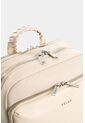 Morral Marfilo De Cuero Y Nylon Para Mujer Manija Trenzada Morral Marfilo De Cuero Y Nylon Para Mujer Manija Trenzada Blanco VÉLEZ de Vélez