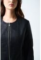 Chaqueta De Cuero Tejido Para Mujer Woven Chaqueta De Cuero Tejido Para Mujer Woven Negro S VÉLEZ de Vélez