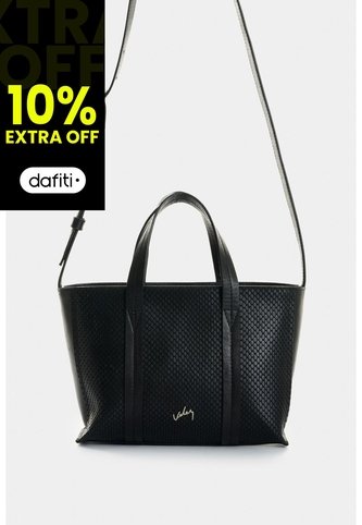 Bandolera Nectaria En Cuero Grabado Para Mujer Bandolera Nectaria En Cuero Grabado Para Mujer Negro VÉLEZ Vélez