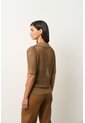 Polo Tejida Lascar Para Mujer Fit Holgado Polo Tejida Lascar Para Mujer Fit Holgado Miel XL VÉLEZ de Vélez
