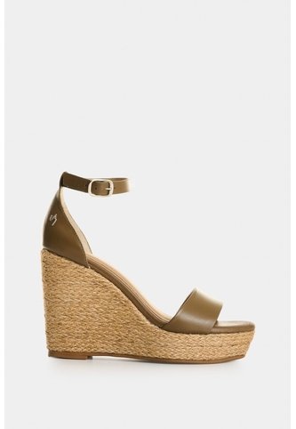 Sandalia Plataforma Dunas En Cuero Y Yute Para Mujer Sandalia Plataforma Dunas En Cuero Y Yute Para Mujer Tabaco 36 VÉLEZ Vélez