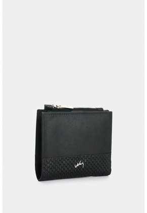 Billetera De Cuero Grabado Para Mujer Golden Billetera De Cuero Grabado Para Mujer Golden Negro VÉLEZ