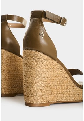 Sandalia Plataforma Dunas En Cuero Y Yute Para Mujer Sandalia Plataforma Dunas En Cuero Y Yute Para Mujer Tabaco 36 VÉLEZ
