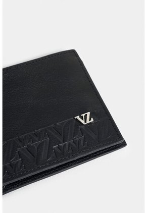 Billetera Garda De Cuero Para Hombre Monograma Vz Billetera Garda De Cuero Para Hombre Monograma Vz Negro Vélez