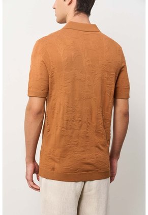 Polo Manga Corta Tejida Para Hombre Xinca Polo Manga Corta Tejida Para Hombre Xinca Miel XS VÉLEZ