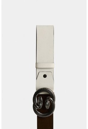 Cinturón Unifaz Terra De Cuero Para Mujer Personalización Cinturón Unifaz Terra De Cuero Para Mujer Personalización Blanco XL VÉLEZ