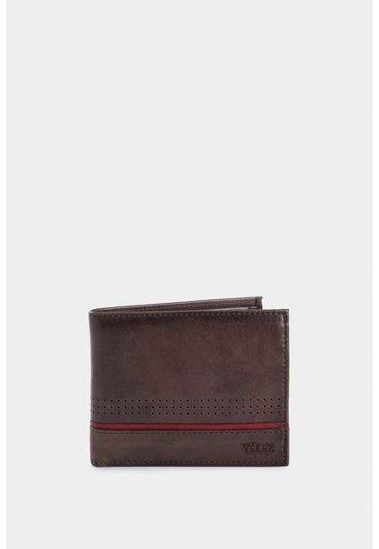 Billetera Kaleidos De Cuero Para Hombre Detalle Contraste Billetera Kaleidos De Cuero Para Hombre Detalle Contraste Cafe Vélez