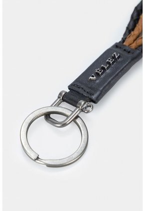 Llavero Barceló De Cuero Para Hombre Tiras Trenzadas