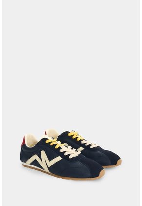 Tenis En Cuero Para Mujer Blooms Tenis En Cuero Para Mujer Blooms Azul 39 VÉLEZ