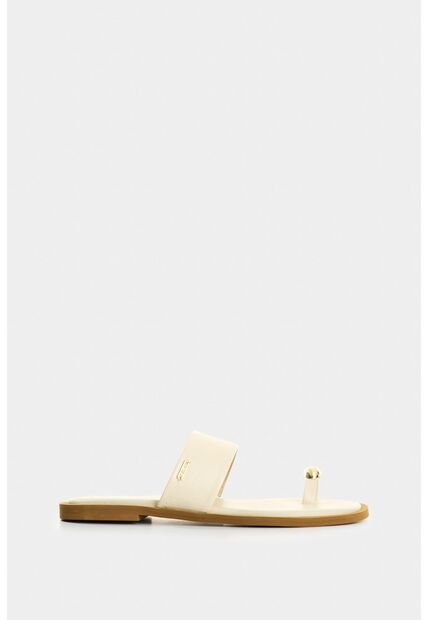 Sandalia Plana De Cuero Para Mujer Thala Sandalia Plana De Cuero Para Mujer Thala Beige 36 VÉLEZ
