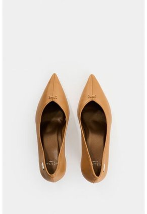 Tacones Jacinto De Cuero Para Mujer Stiletto Tacones Jacinto De Cuero Para Mujer Stiletto Miel 39 VÉLEZ